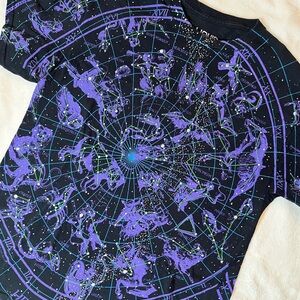 LIQUID BLUE CONSTELLATION SPACE T-SHIRT
